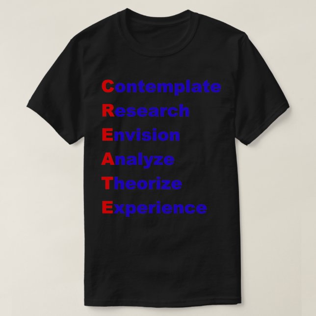 T-shirt Créer un modèle de recherche Acrostique Analyser l (Design devant)