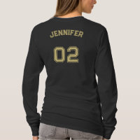 Créer un nom de joueur Numéro de Jersey Long Sleev