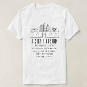 T-shirt Créer Un Tampa Personnalisé, Sur Le Thème De La