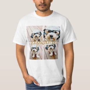 T-shirt Créer votre propre collection de photos 4 - Nom d