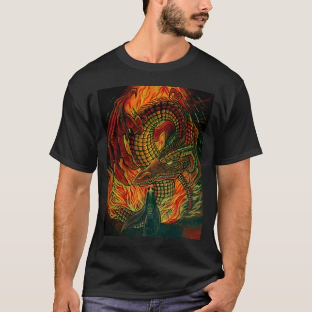 T-shirt Créez le dragon (Devant)