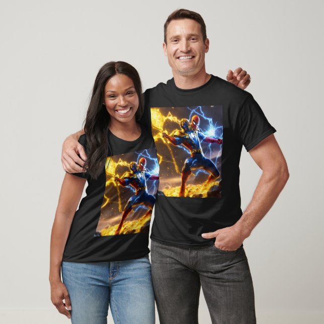 T-shirt Créez une image de superhéros avec la puissance de (Unisexe)