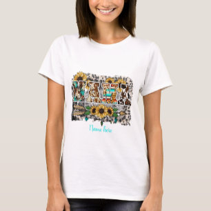 T-shirt Créez vos propres fleurs de soleil Boho Wild Mama