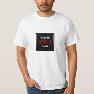 T-shirt Créez vos propres hommes blancs - personnalisées /
