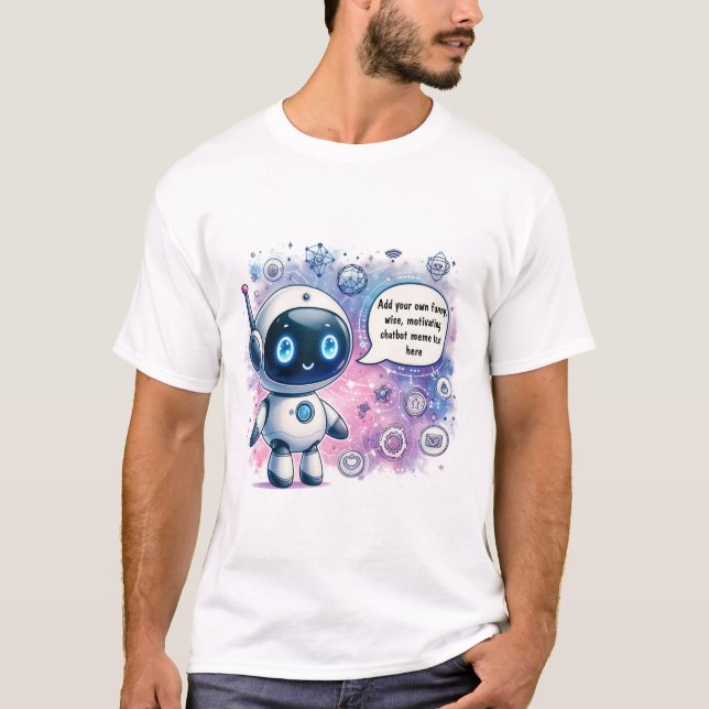 T-shirt Créez vos propres mèmes de chatbot amusants person (Devant)