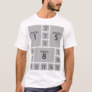 T-shirt Créez votre COLLAGE PHOTO personnalisé 15