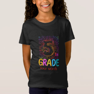 T-Shirt Créez votre propre 5e catégorie colorée