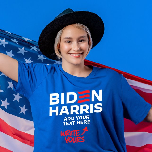 T-shirt Créez votre propre Biden Harris 2024 (Custom Biden Harris 2024 Shirts and More from Politiclothes.com)