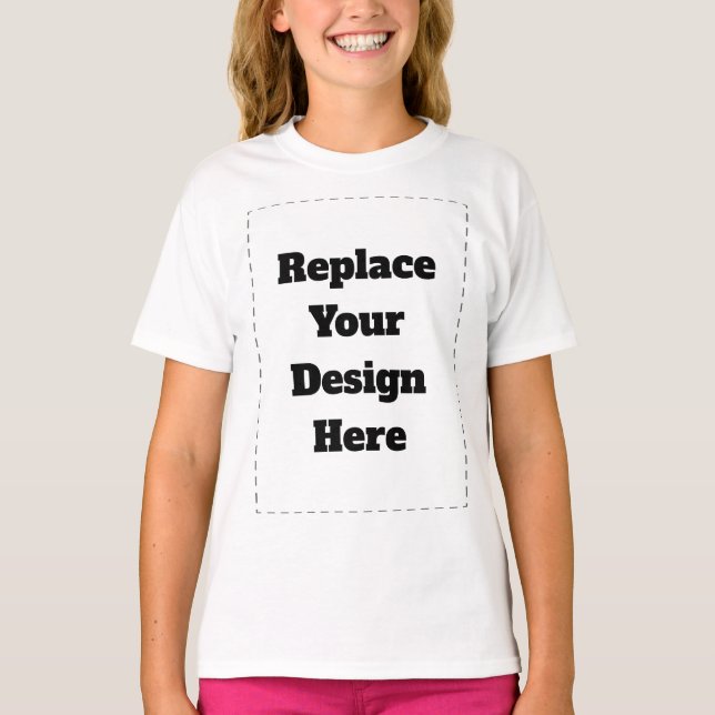 T-shirt Créez votre propre blanc  (Devant)