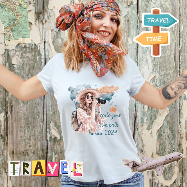 T-shirt Créez votre propre chemin personnalisé (Créateur téléchargé)