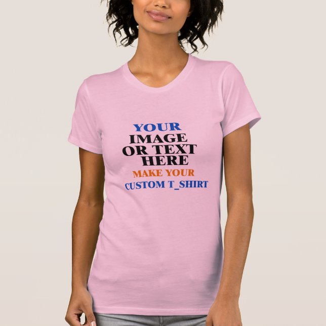 T-shirt Créez votre propre chemise pour la petite amie d'H (Devant)
