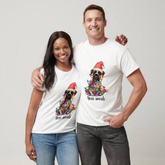 T-shirt Créez votre propre chien Mastiff Bull de Noël
