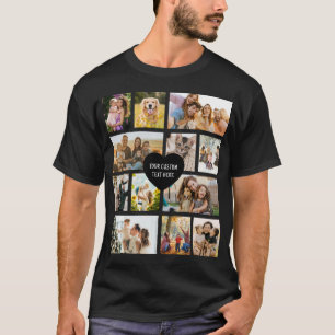 T-shirt Créez Votre Propre Collage De 12 Photos Personnali
