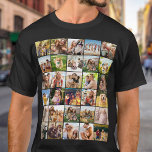 T-shirt Créez Votre Propre Collage De 30 Photos Personnali<br><div class="desc">Créez votre propre t-shirt photo personnalisé pour n'importe quelle occasion. Comprend 30 de vos souvenirs de photos préférés dans un design simple en grille.</div>