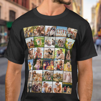 T-shirt Créez Votre Propre Collage De 30 Photos Personnali
