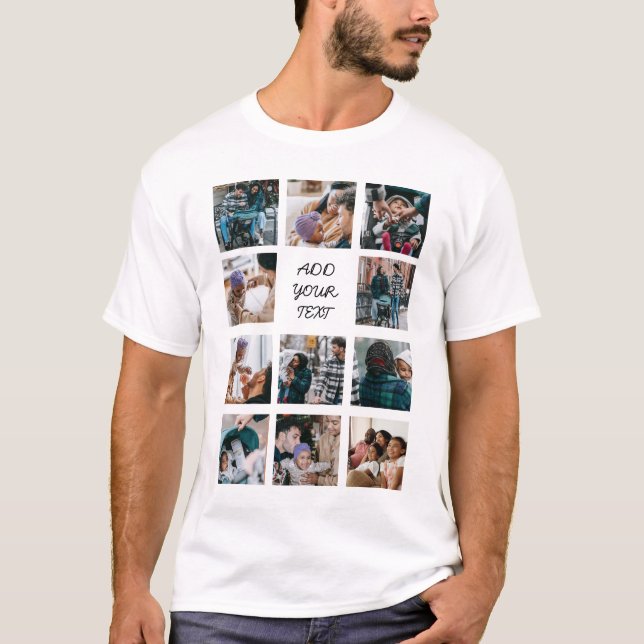 T-shirt Créez votre propre collage de photos (Devant)