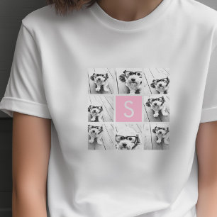 T-shirt Créez Votre Propre Collage Instagram Monogramme Pe