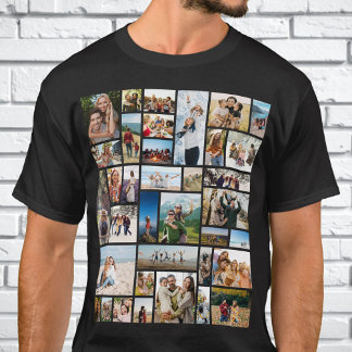 T-shirt Créez votre propre collection photo personnalisée 