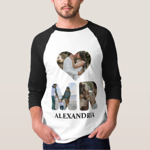 T-shirt Créez votre propre couple Mr et Mrs photo Matching