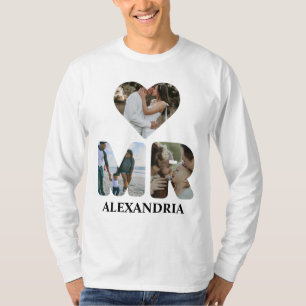 T-shirt Créez votre propre couple Mr et Mrs photo Matching