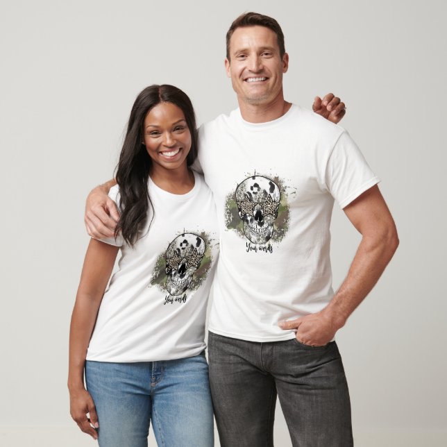 T-shirt Créez votre propre crâne Soldat Star (Unisexe)