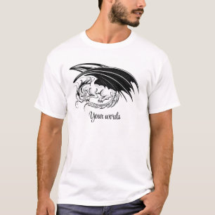 T-shirt Créez Votre Propre Dragon Noir