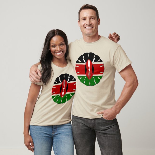 T-shirt Créez votre propre drapeau Bendera Ya Kenya au Ken (Unisexe)