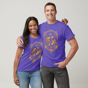 T-shirt Créez Votre Propre Élégant Poisson Doré Art Déco