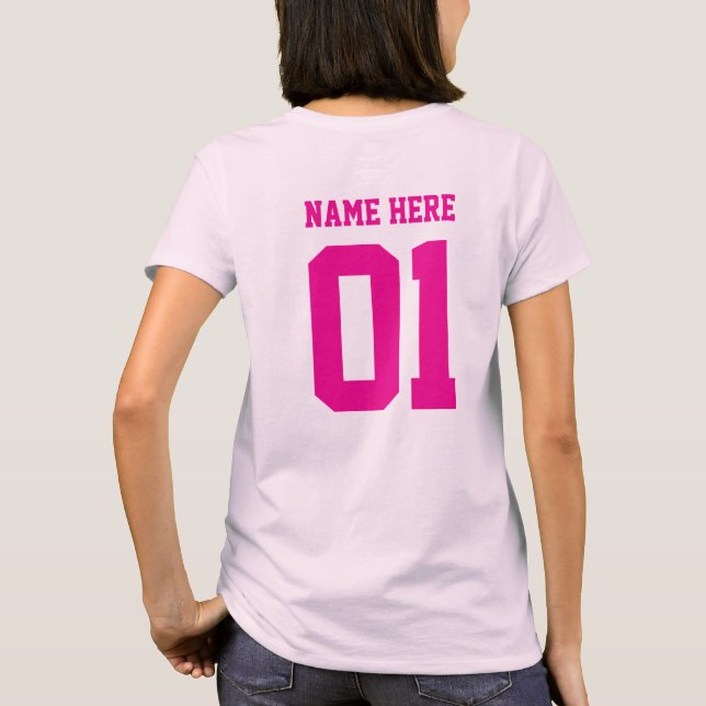 T-shirt CRÉEZ-VOTRE-PROPRE Équipe de conception personnali (Dos)