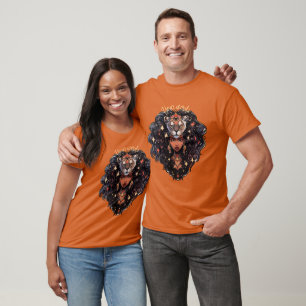T-shirt Créez Votre Propre Femme Afro-Américaine Lionne