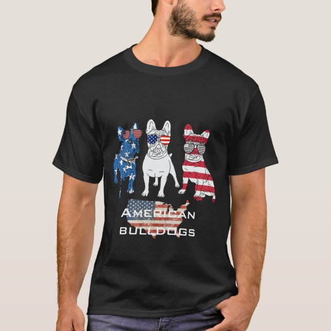 T-shirt Créez votre propre Funny super américains bulldogs (Devant)
