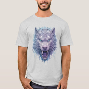 T-shirt Créez Votre Propre Loup Violet Méchant