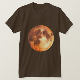 T-shirt Créez Votre Propre Lune Orange Mystique