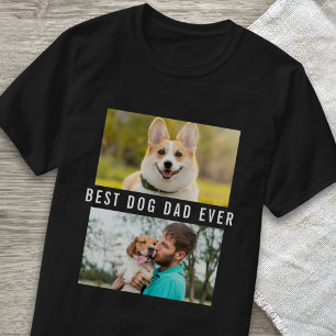 T-shirt Créez Votre Propre Meilleur Papa Chien 2 Collage d