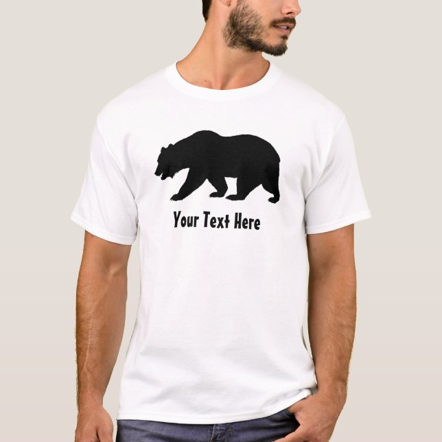 T-shirt Créez votre propre Papa Funny Nom de l'ours T-shir (Devant)