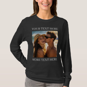 T-shirt Créez votre propre photo et texte