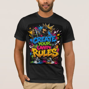 T-shirt Créez Votre Propre Règles Graffiti Street Art T-sh