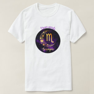 T-shirt Créez votre propre Scorpion céleste violet Zodiac