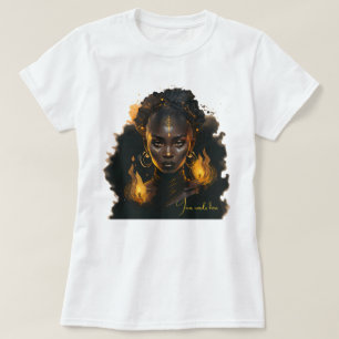 T-shirt Créez Votre Propre Sorcière Dorée Flamboyante