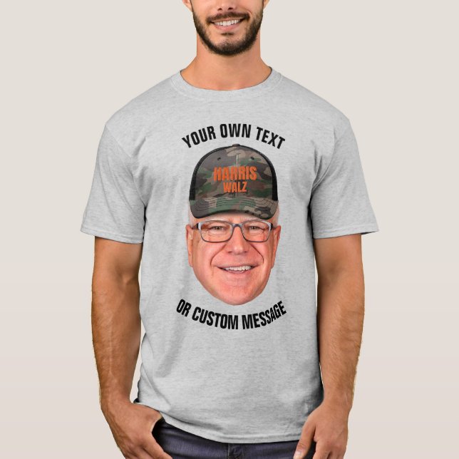 T-shirt Créez votre propre Tim Walz (Devant)