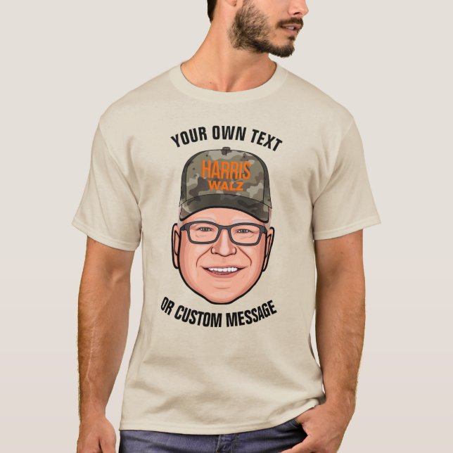 T-shirt Créez votre propre Tim Walz (Devant)