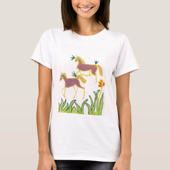 T-shirt Créez votre propre Unicorne Flora Power Cute Aesth (Devant)