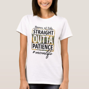 T-shirt Créez votre propre vie droite hors de la patience