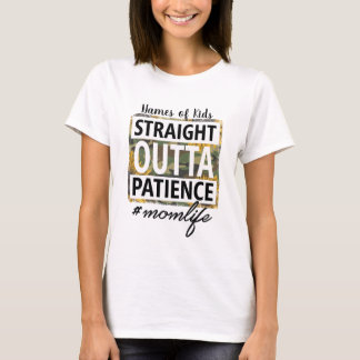 T-shirt Créez votre propre vie droite hors de la patience