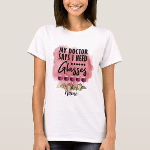 T-shirt Créez votre propre vin de verre