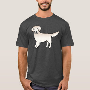 T-shirt Crème anglaise Golden Retriever mignon chien de de