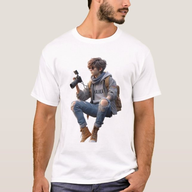 T-shirt Crème de garçon (Devant)