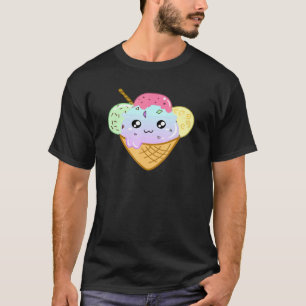 T-shirt Crème De Glace Bonne Humeur Pour Hommes Femmes Jeu
