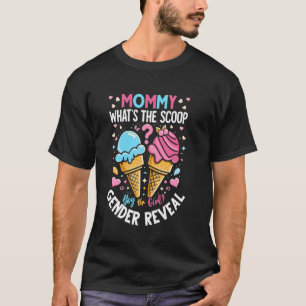 T-shirt Crème de glace Ce que la Scoop Genre Révéler maman