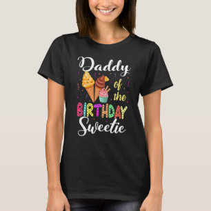 T-shirt Crème De Glace Cônes Papa De L'Anniversaire Sweeti